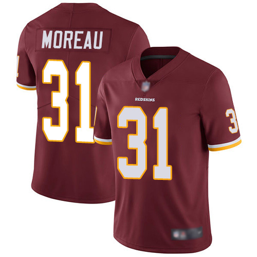 Washington Redskins Limited Burgundy Red Youth Fabian Moreau Home Jersey NFL Football #31 Vapor